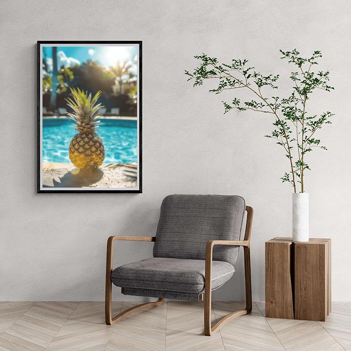 Ananas Zwembad dans un intérieur