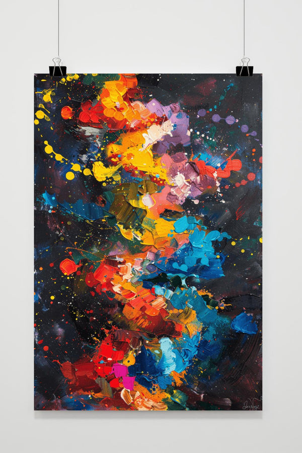 Abstract Aquarel poster