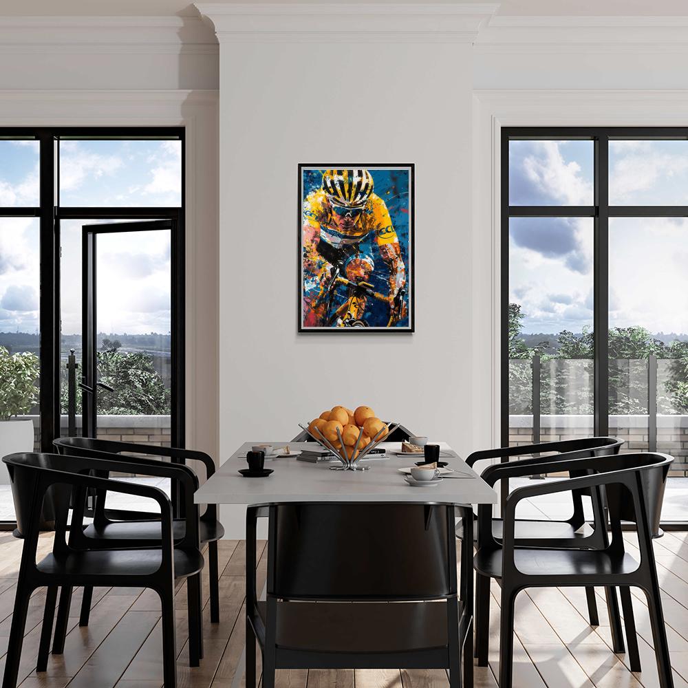 Lance Armstrong dans un intérieur