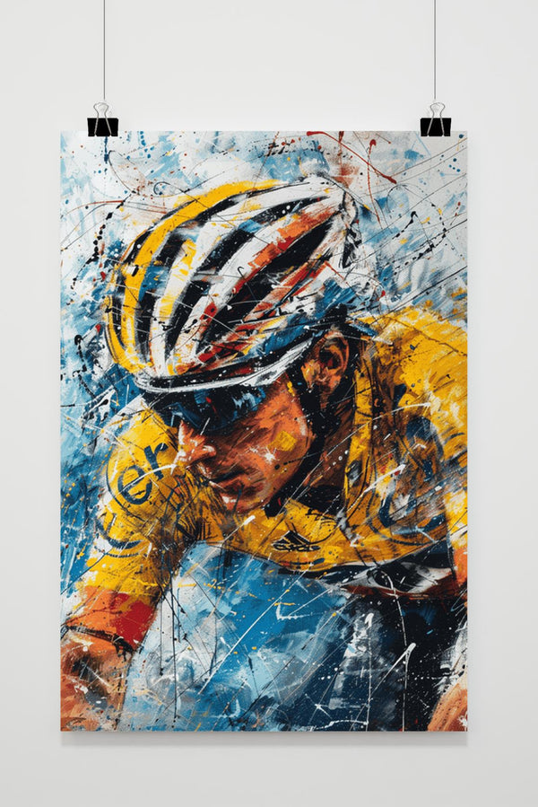 Lance Armstrong Tekening poster
