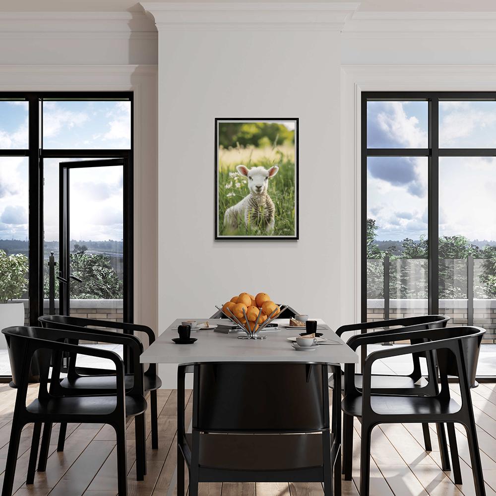 Agneau Nature dans un intérieur