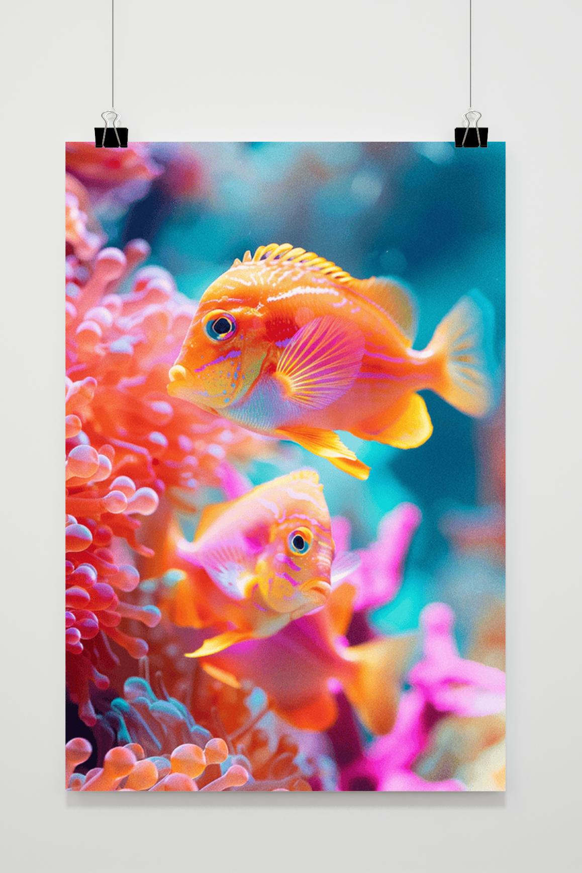 Póster Pez Colorido de 25 Artstreet