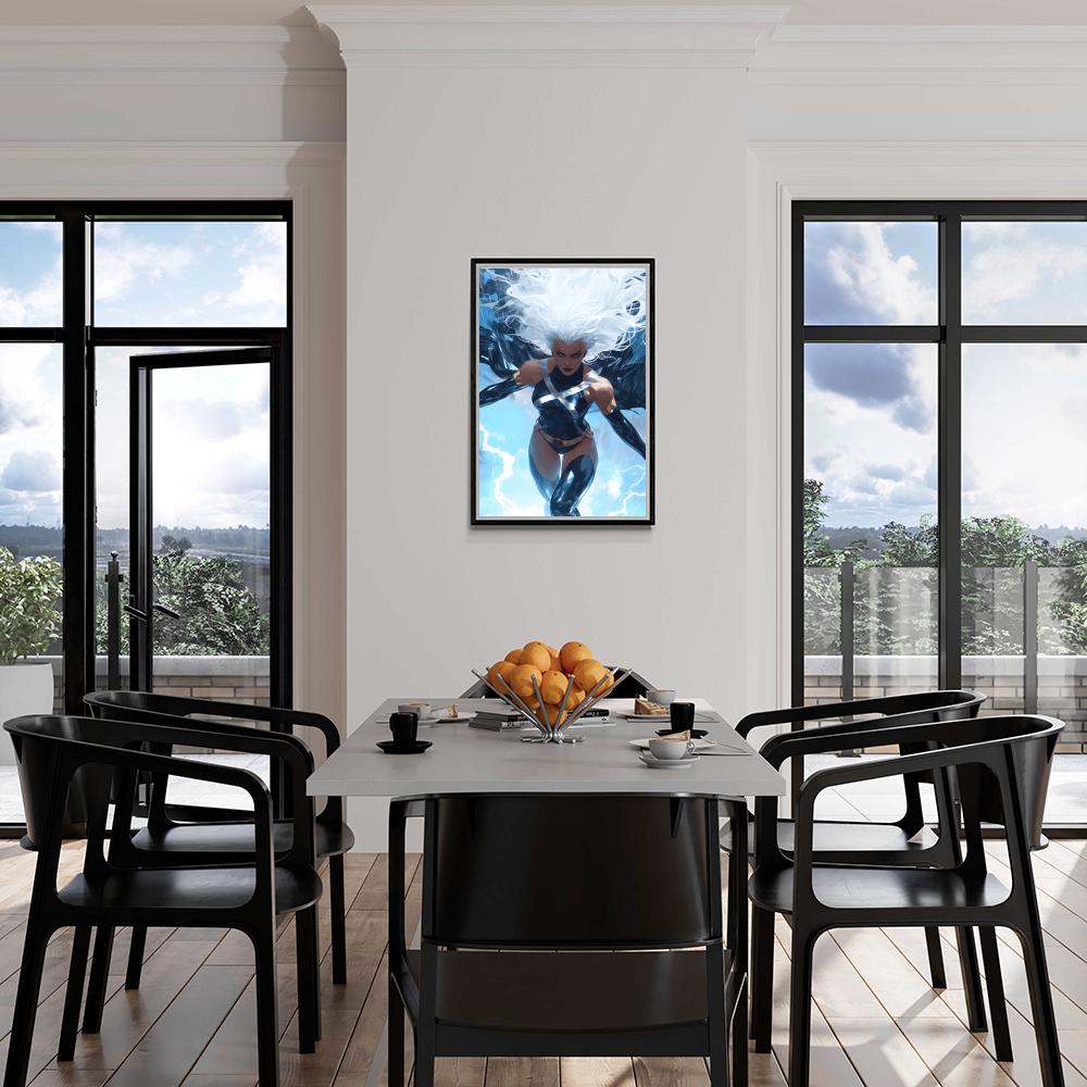 X-Men Storm dans un intérieur