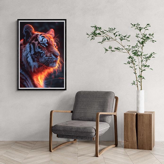 Tigre dans un intérieur