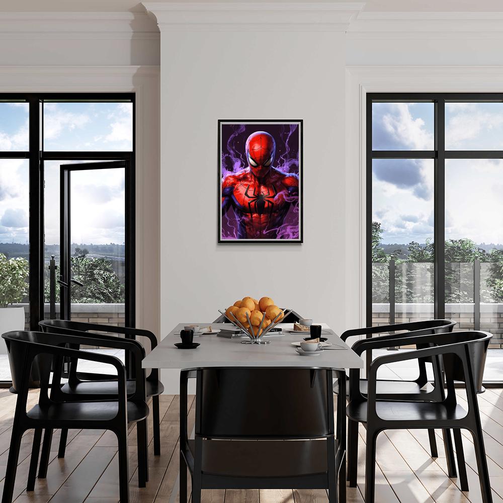 Spiderman en un interior