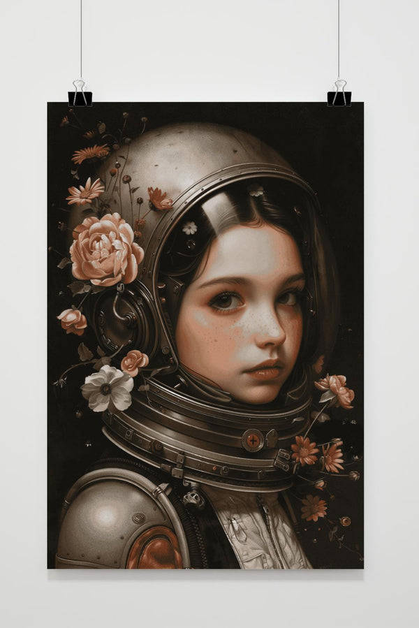 Póster Chica Astronauta