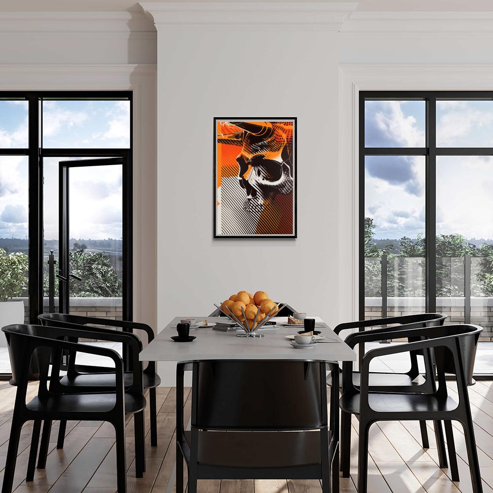 Crâne dans un intérieur
