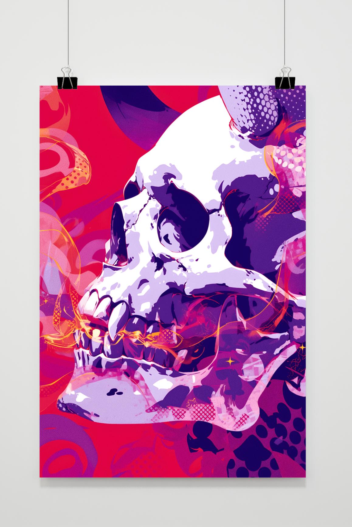 Affiche Crâne de 25 Artstreet