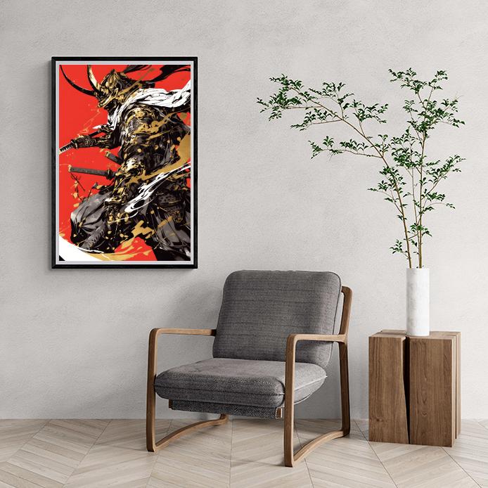 Samouraï dans un intérieur