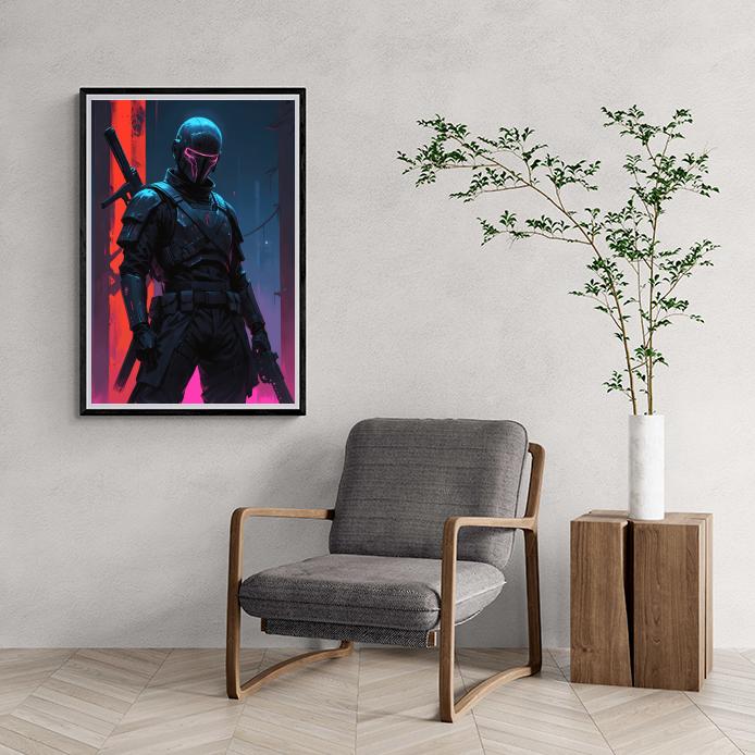 Soldat Robot dans un intérieur