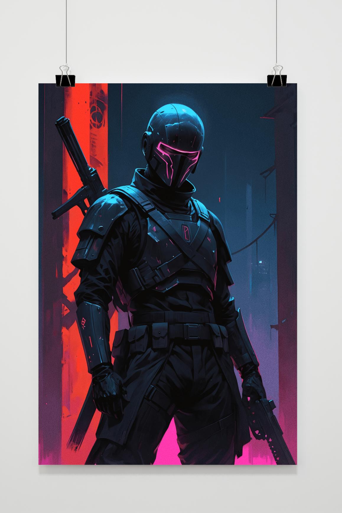 Affiche Soldat Robot de 25 Artstreet