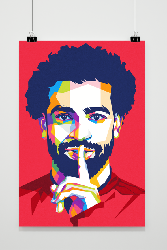 Póster Mohamed Salah Pop Art de 25 Artstreet