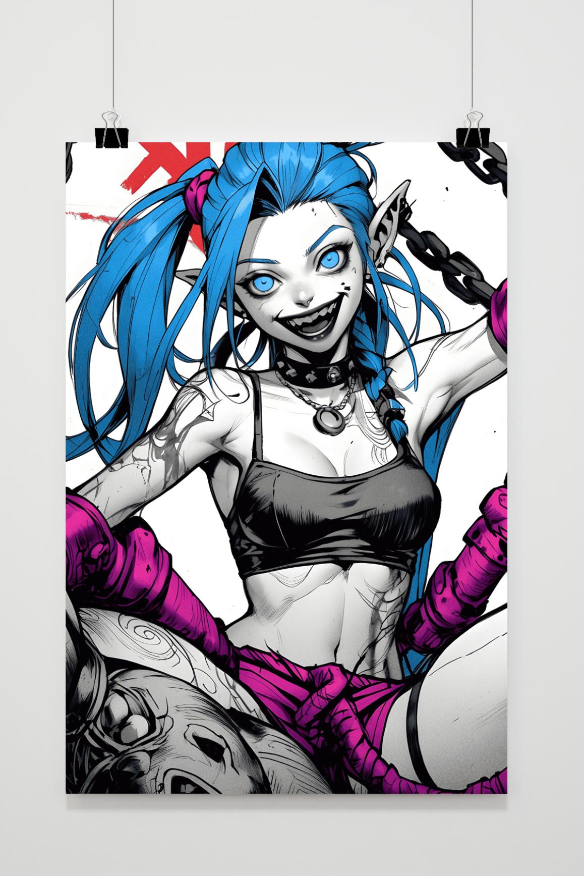 Affiche League of Legends Jinx de 25 Artstreet