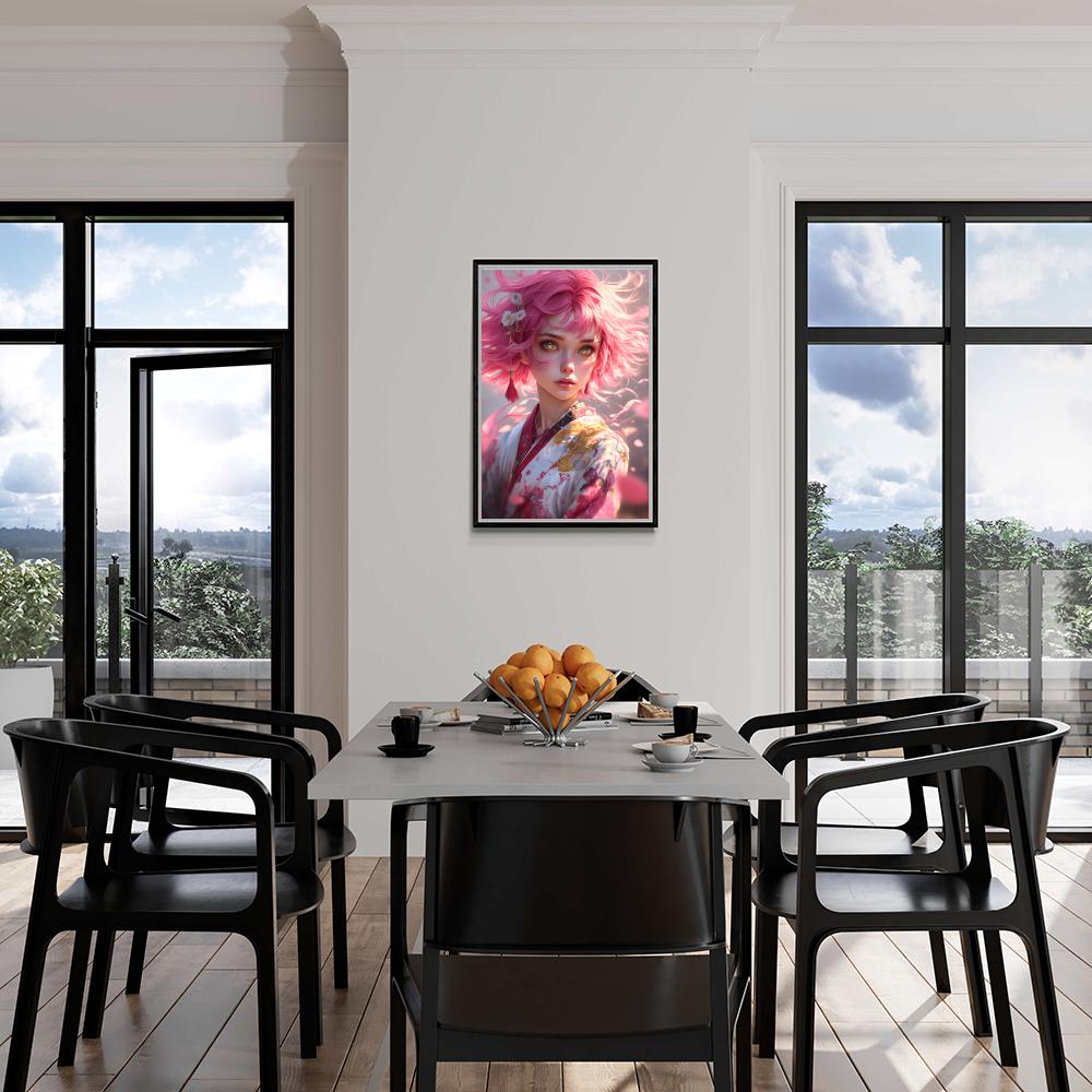 Geisha Rose dans un intérieur