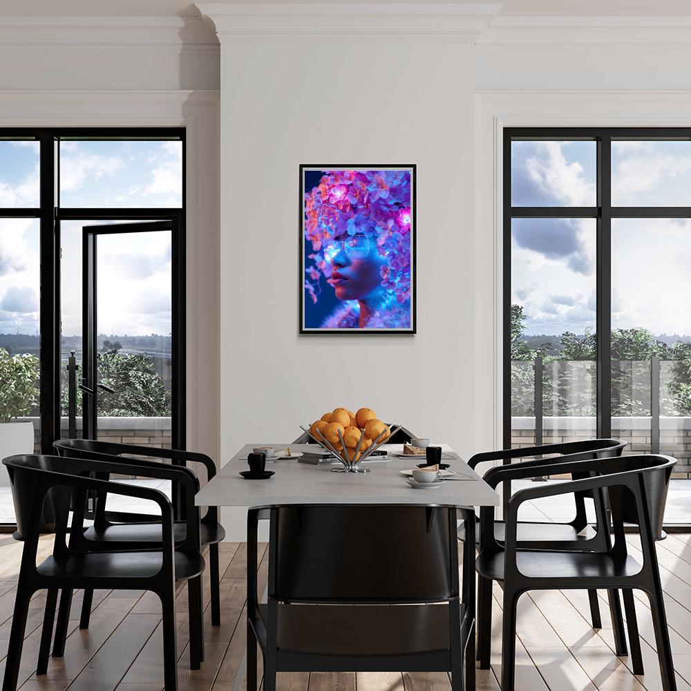 Fleurs Afro dans un intérieur