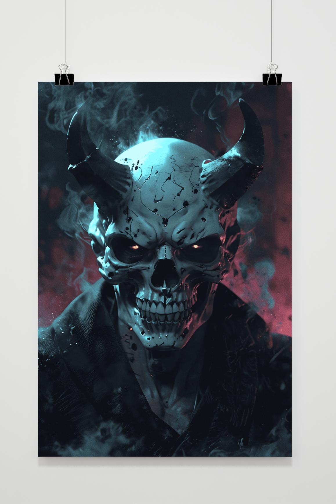 Affiche Crâne Démon de 25 Artstreet