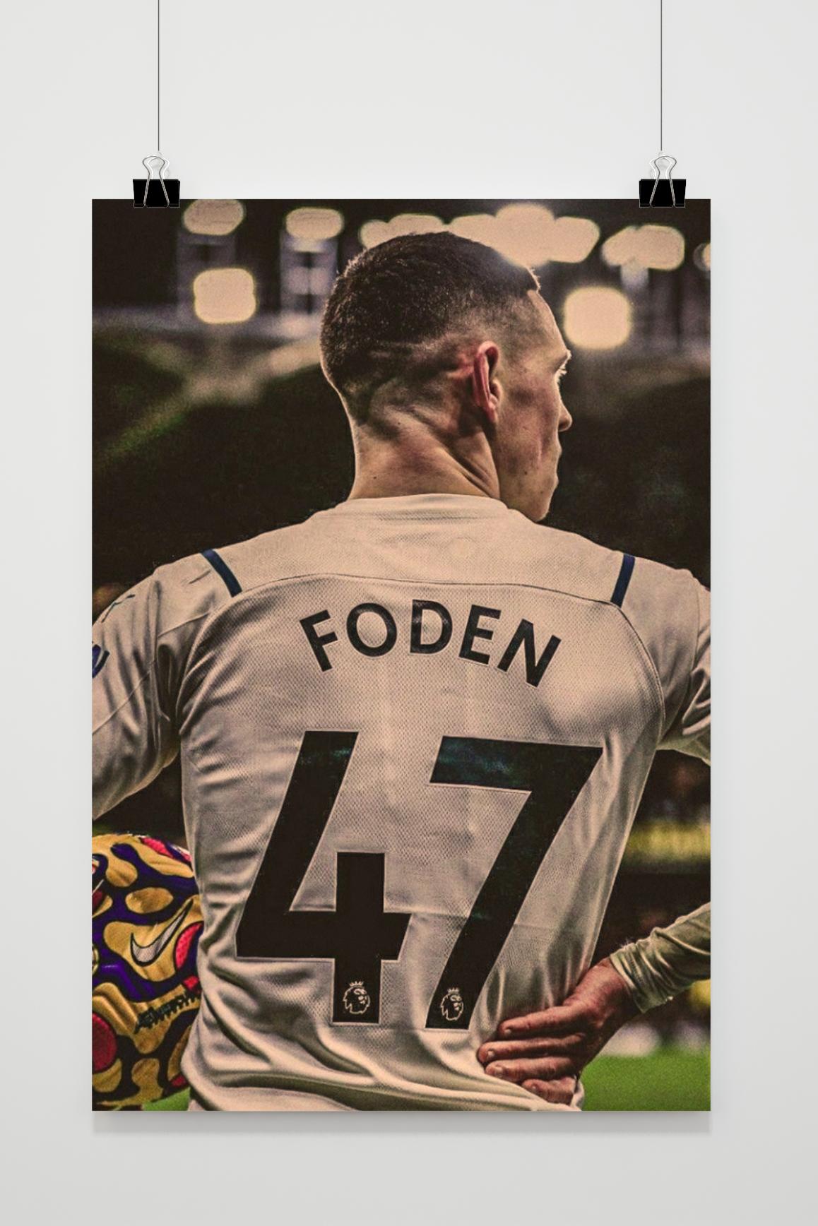 Affiche Phil Foden de 25 Artstreet