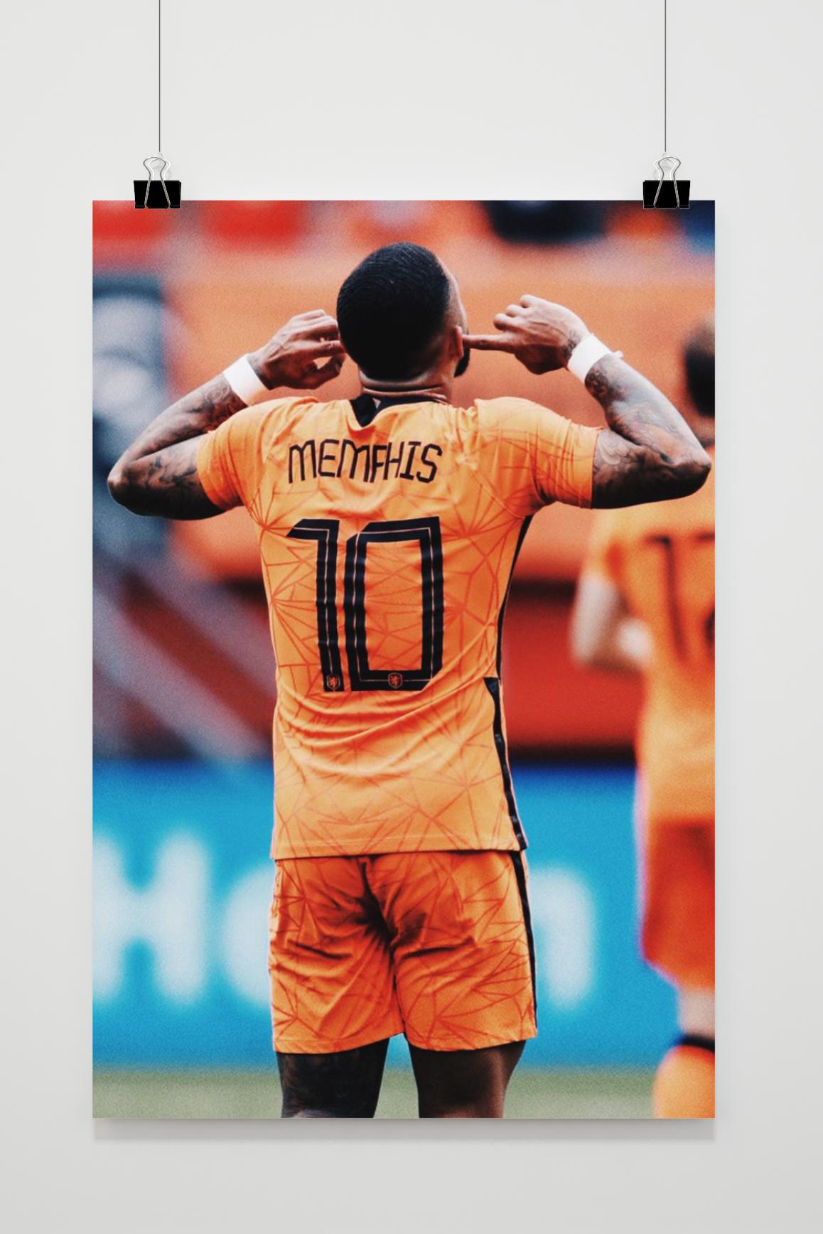 Affiche Memphis Depay de 25 Artstreet