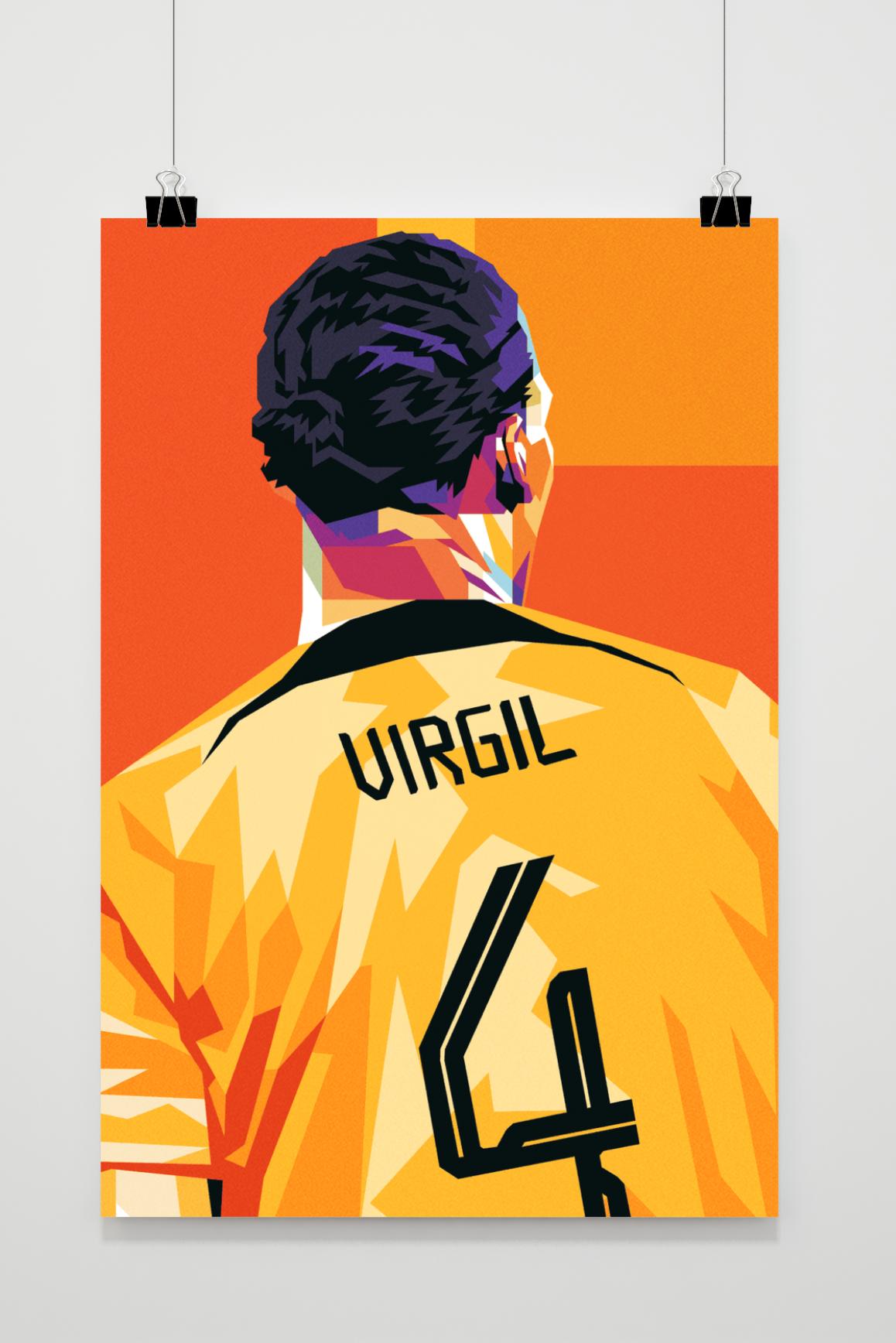 Póster Virgil van Dijk de 25 Artstreet