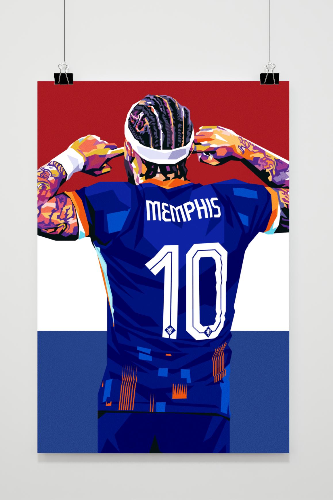 Memphis Depay Art dans un intérieur