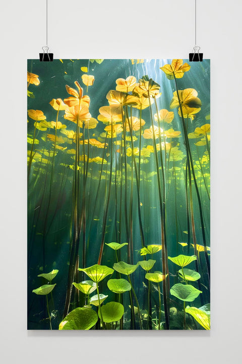 Póster Flores de Agua