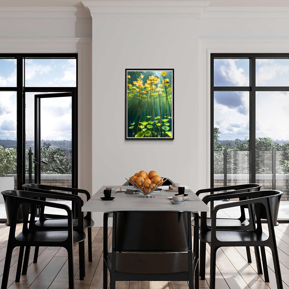 Fleurs d'Eau dans un intérieur