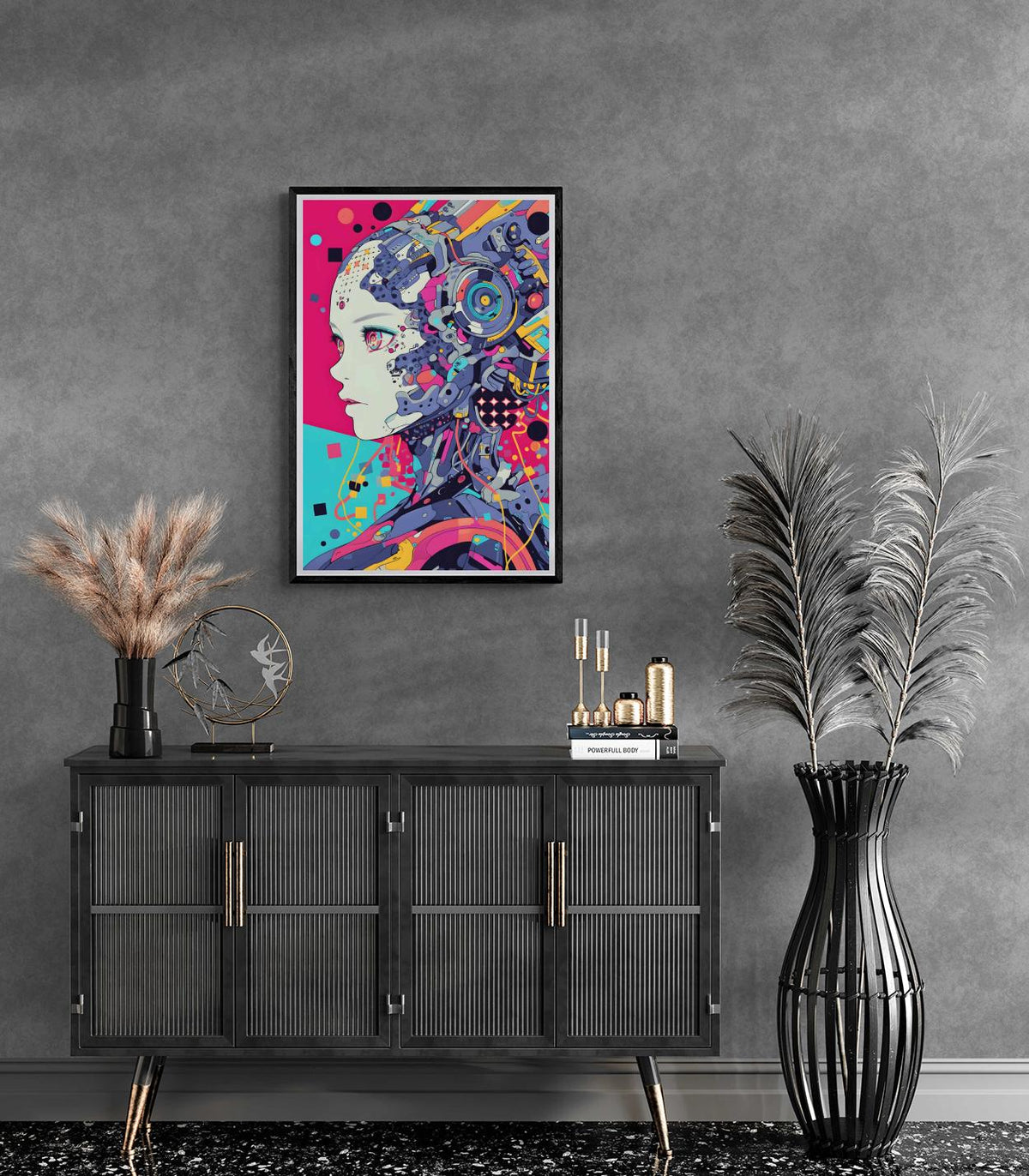 Robot Coloré dans un intérieur