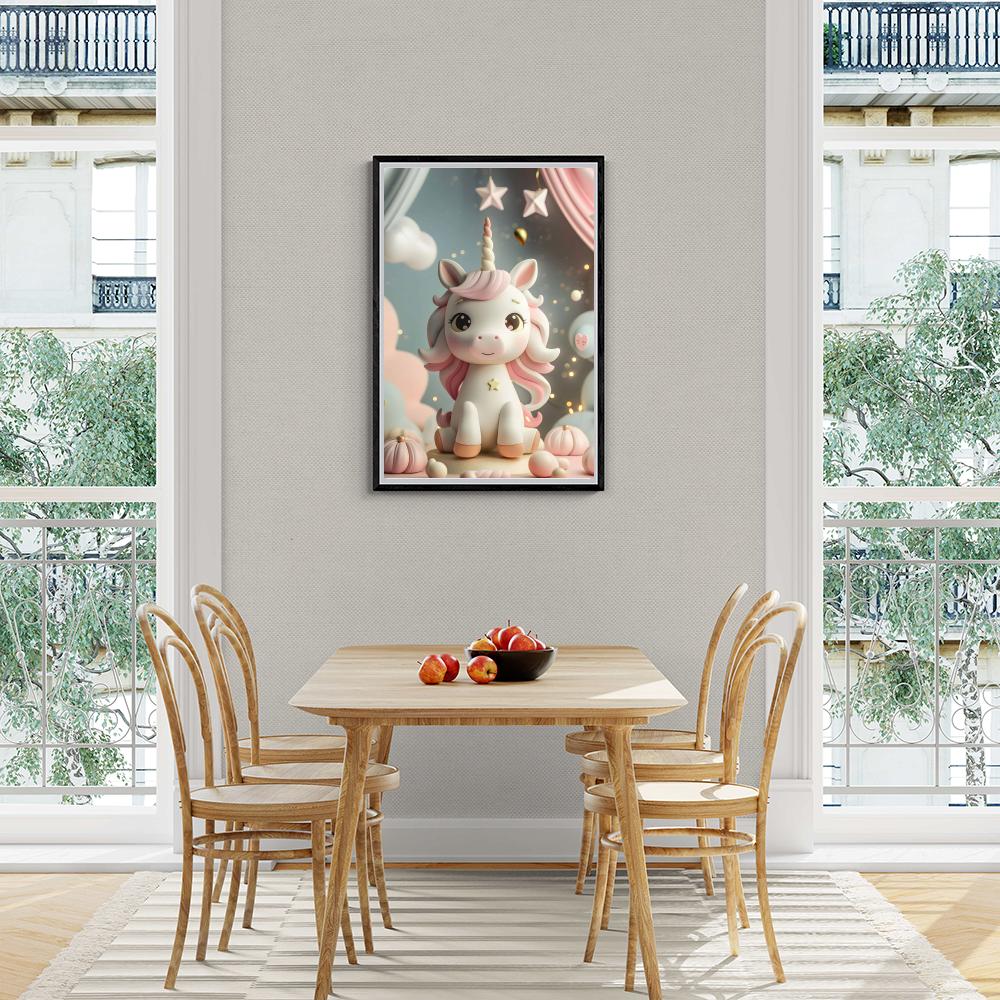 Unicornio en un interior