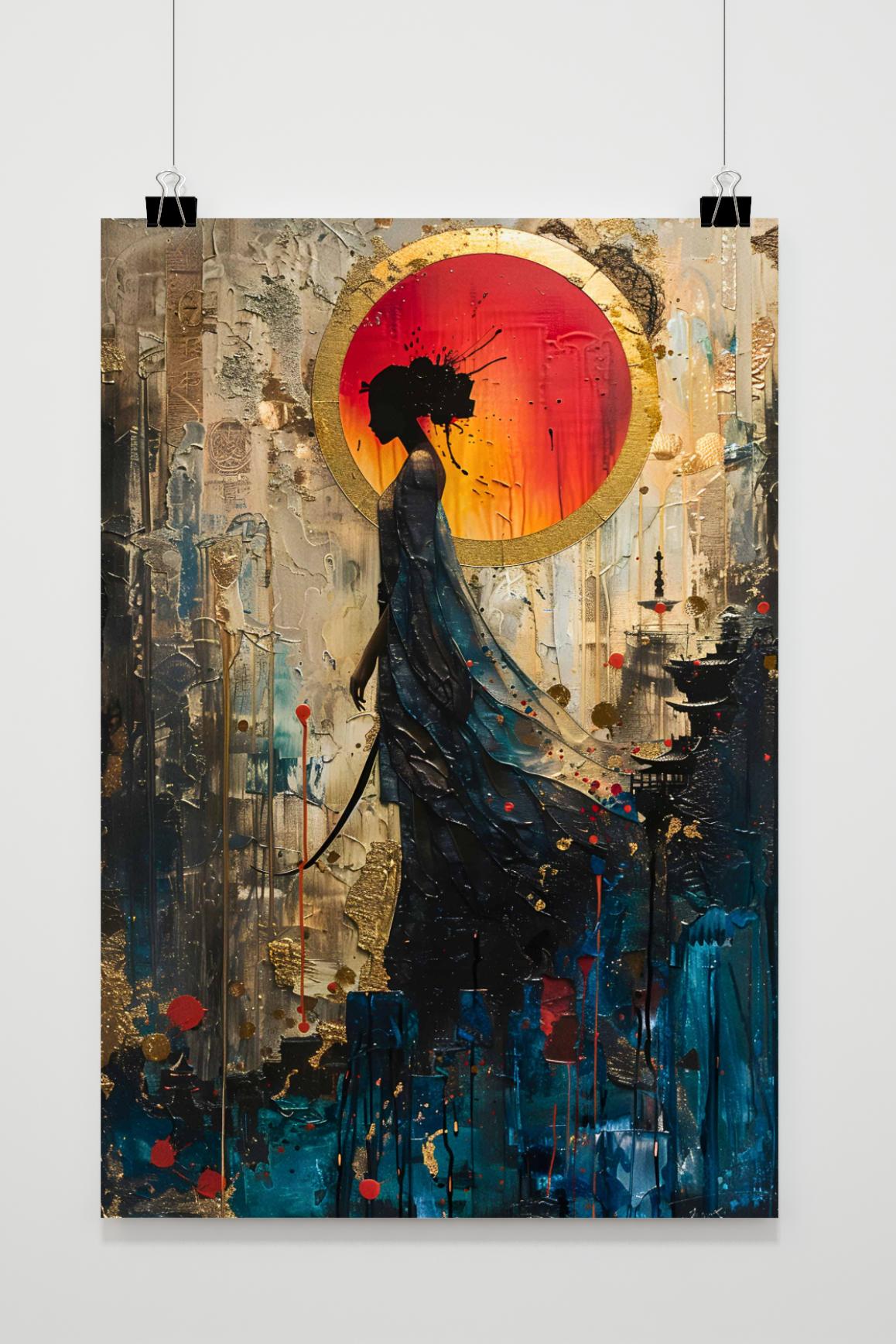 Póster Mujer Acuarela de 25 Artstreet