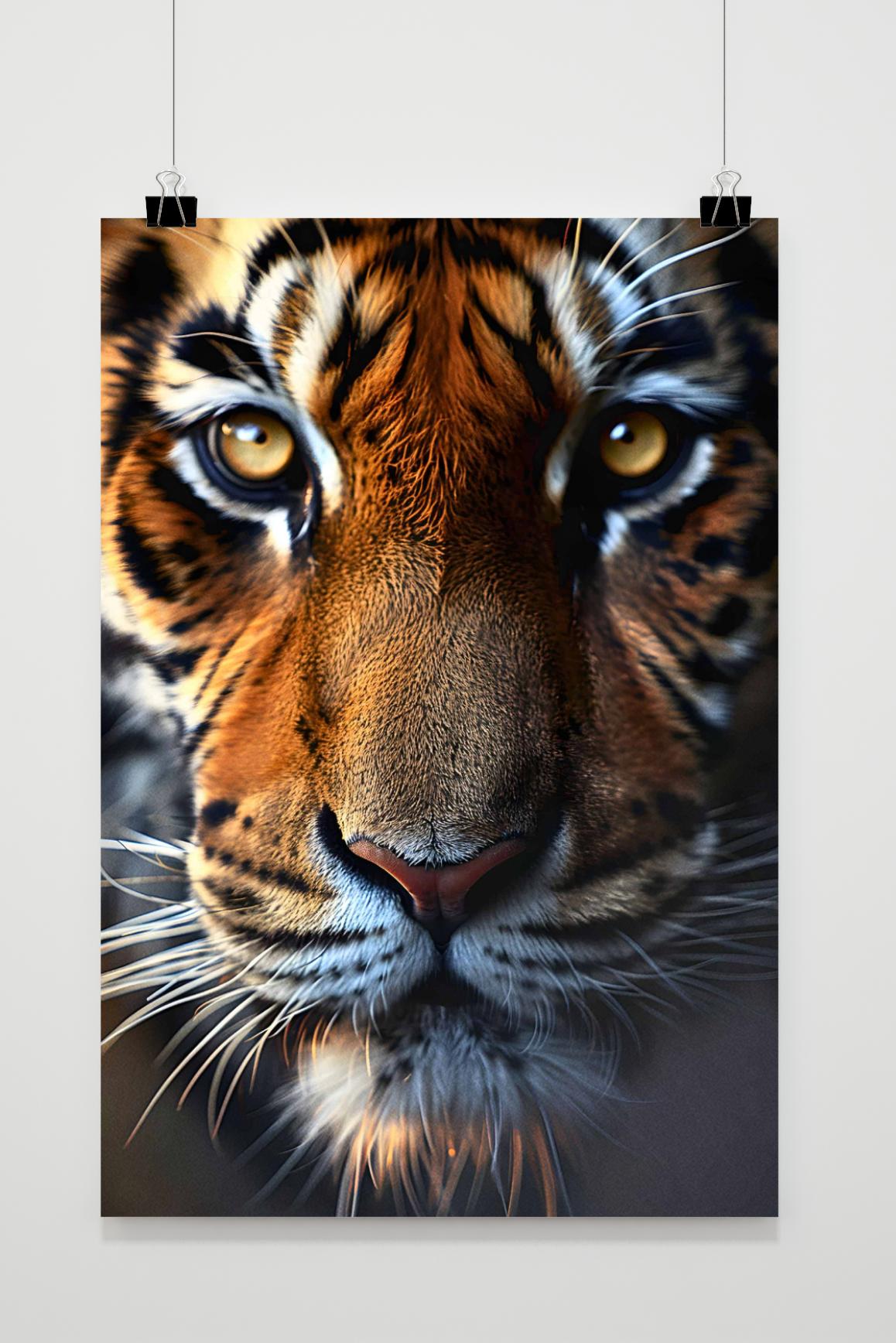 Affiche Tigre Gros Plan de 25 Artstreet