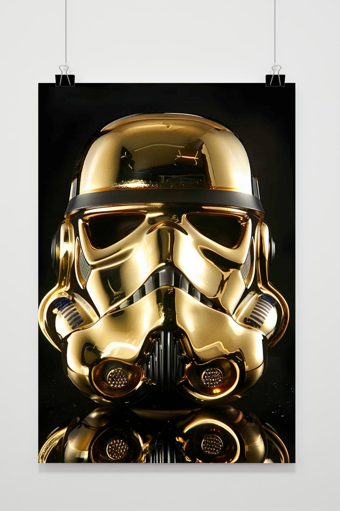 Affiche Stormtrooper Doré de 25 Artstreet