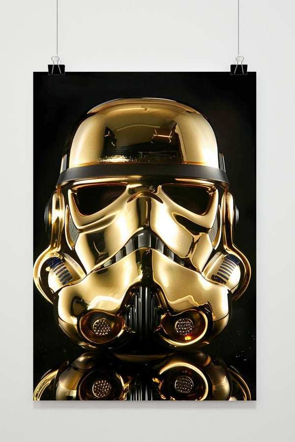 Póster Stormtrooper Dorado