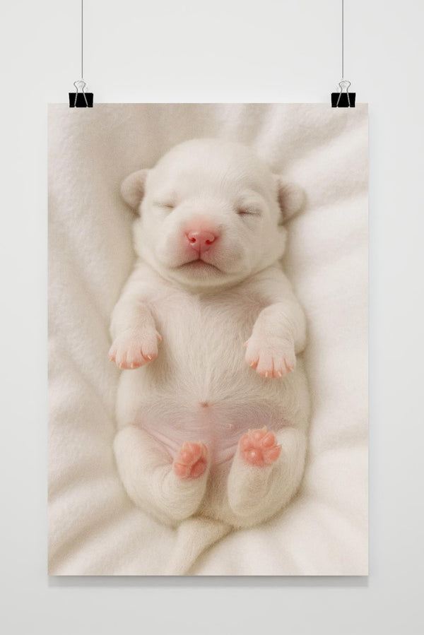 Affiche White Puppy
