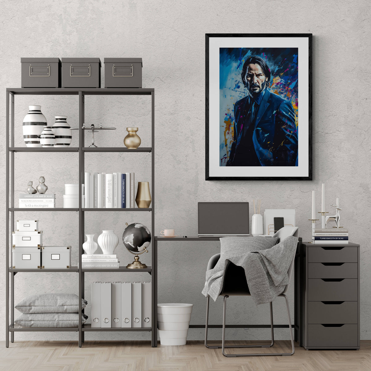 John Wick Abstract en un interior