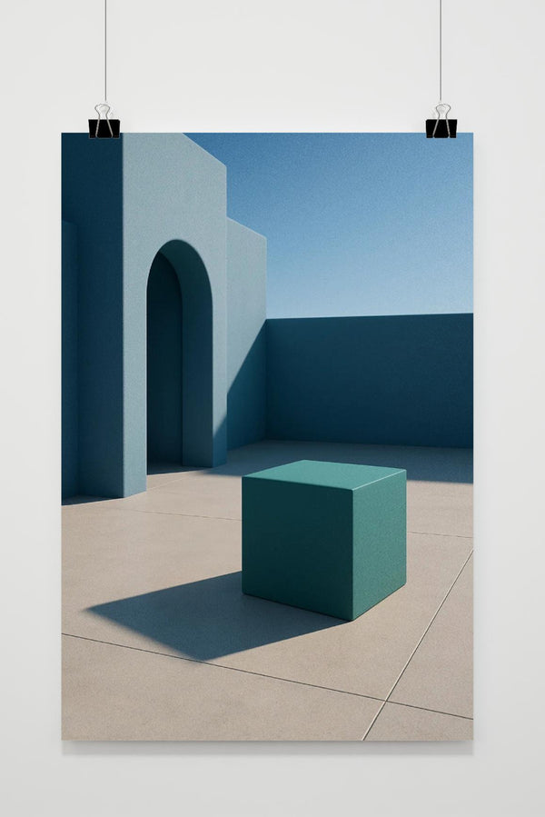 3D Architectural Geometric poster