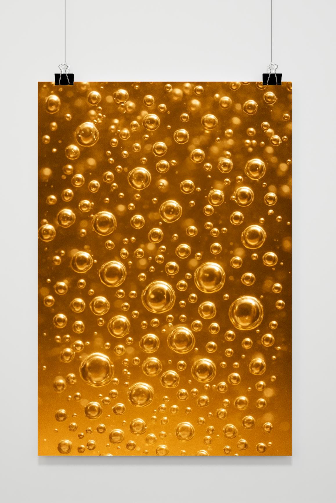 Bubbles Carbonated Beer Poster von 25 Artstreet