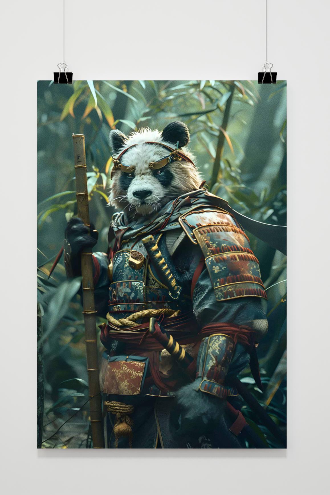 Affiche Panda Samouraï de 25 Artstreet
