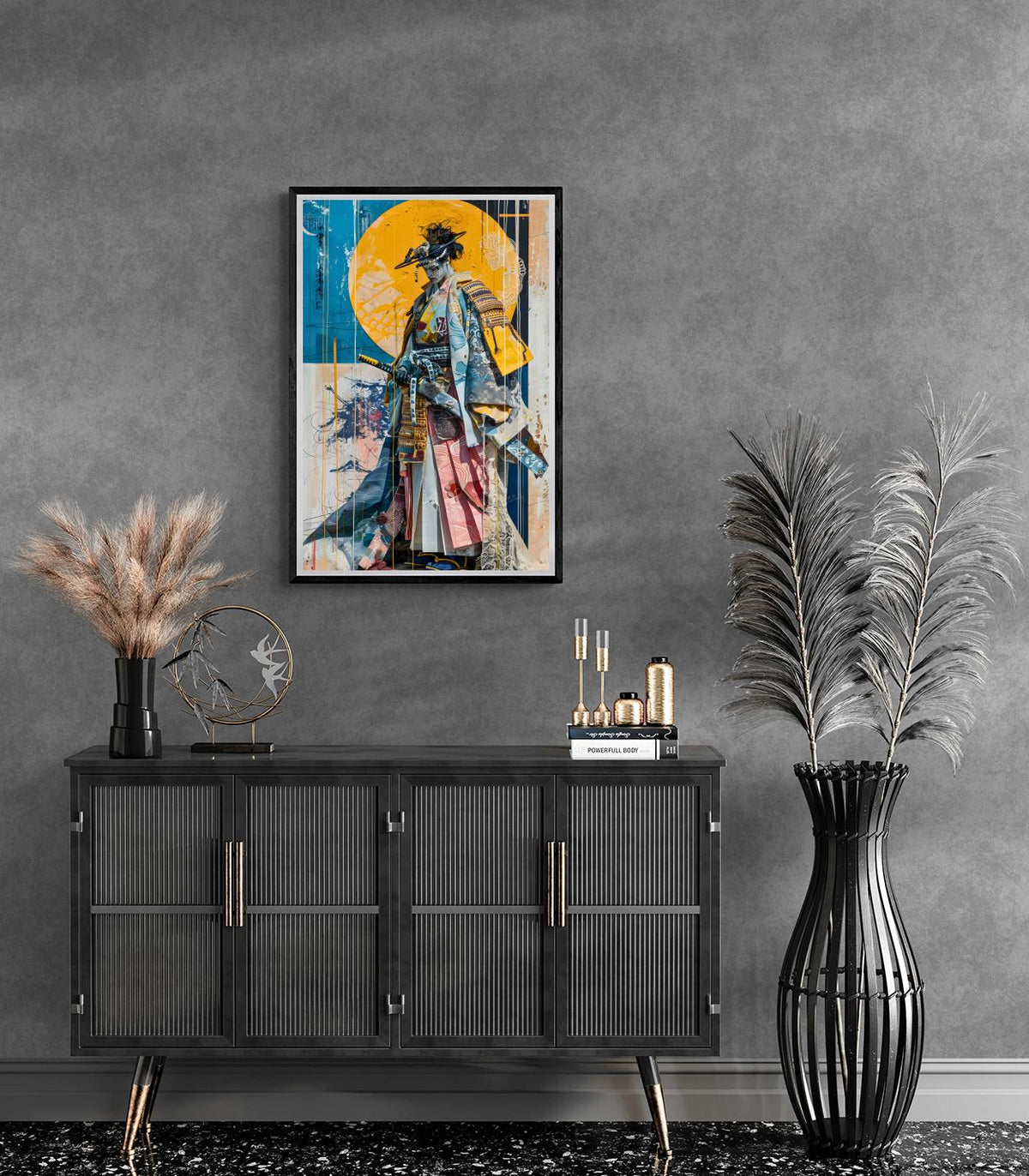 Samouraï Coloré dans un intérieur