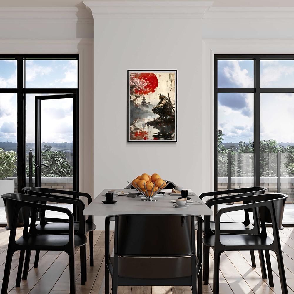 Samouraï Vintage dans un intérieur