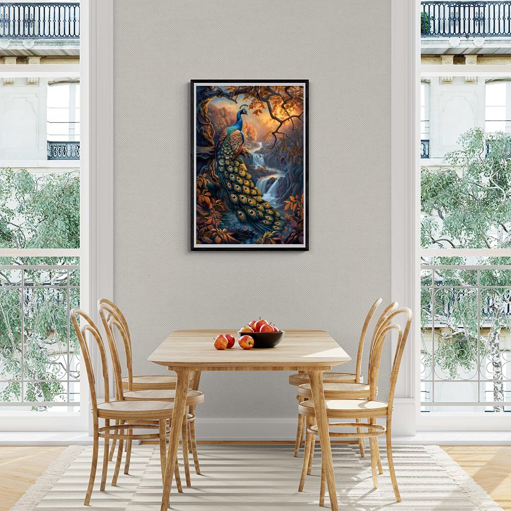 Paon dans un intérieur