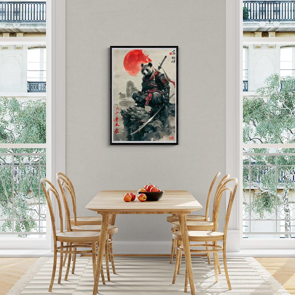 Guerrier Panda dans un intérieur