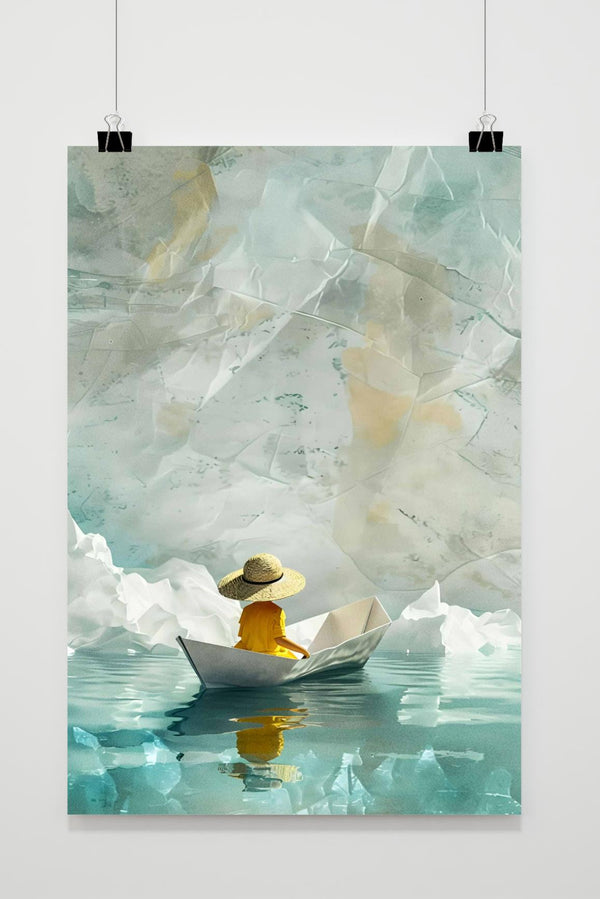 Affiche Mer Origami
