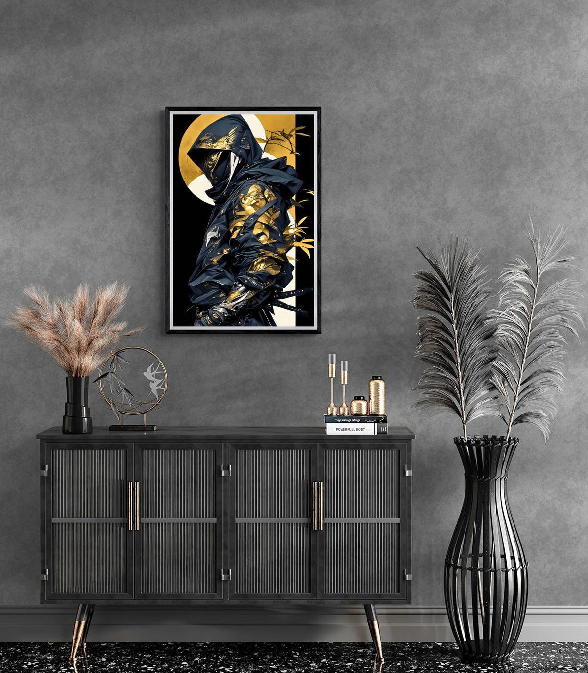 Ninja Doré dans un intérieur