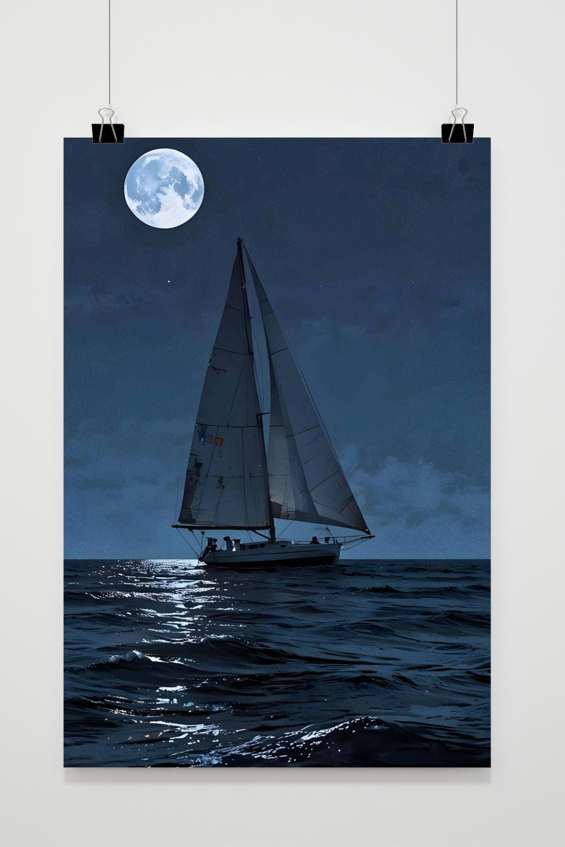 Affiche Voile de Nuit de 25 Artstreet