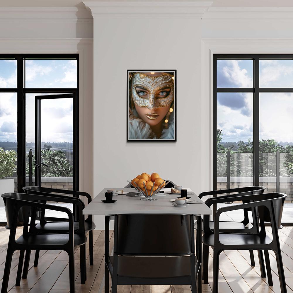 Masque dans un intérieur