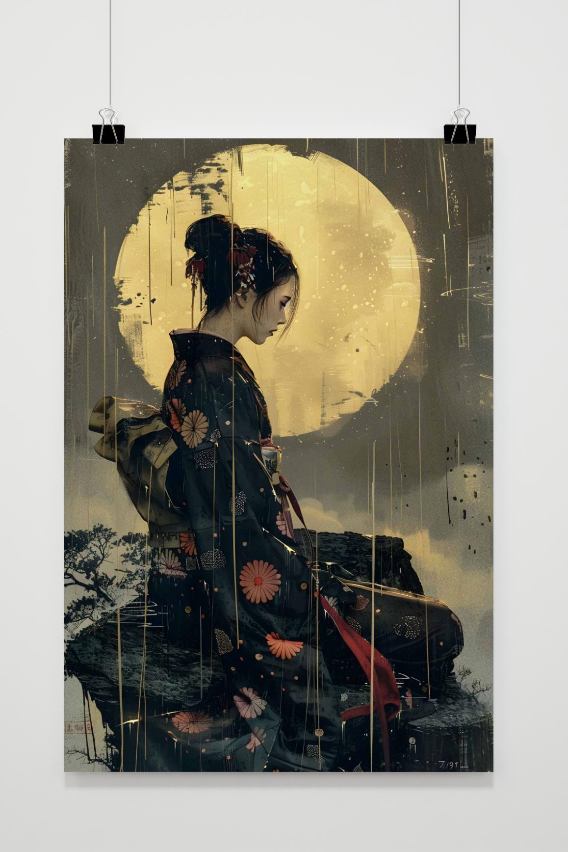Affiche Eenzame Geisha de 25 Artstreet