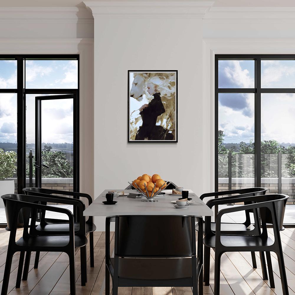 Leeuw Meisje dans un intérieur