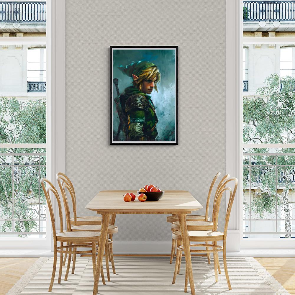Link The Legend of Zelda dans un intérieur