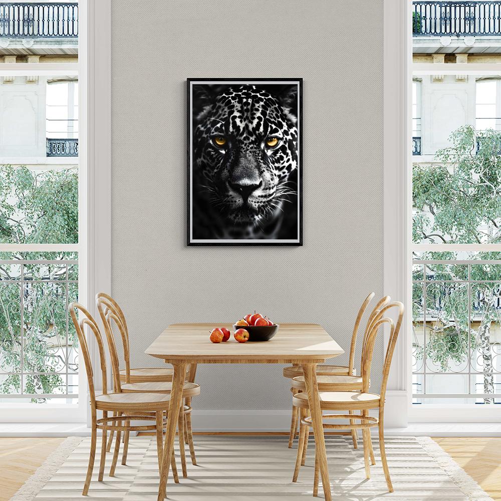 Jaguar Close-Up dans un intérieur
