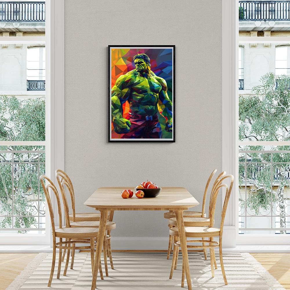 Hulk dans un intérieur